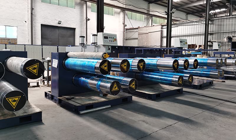 Rollers take-up unit